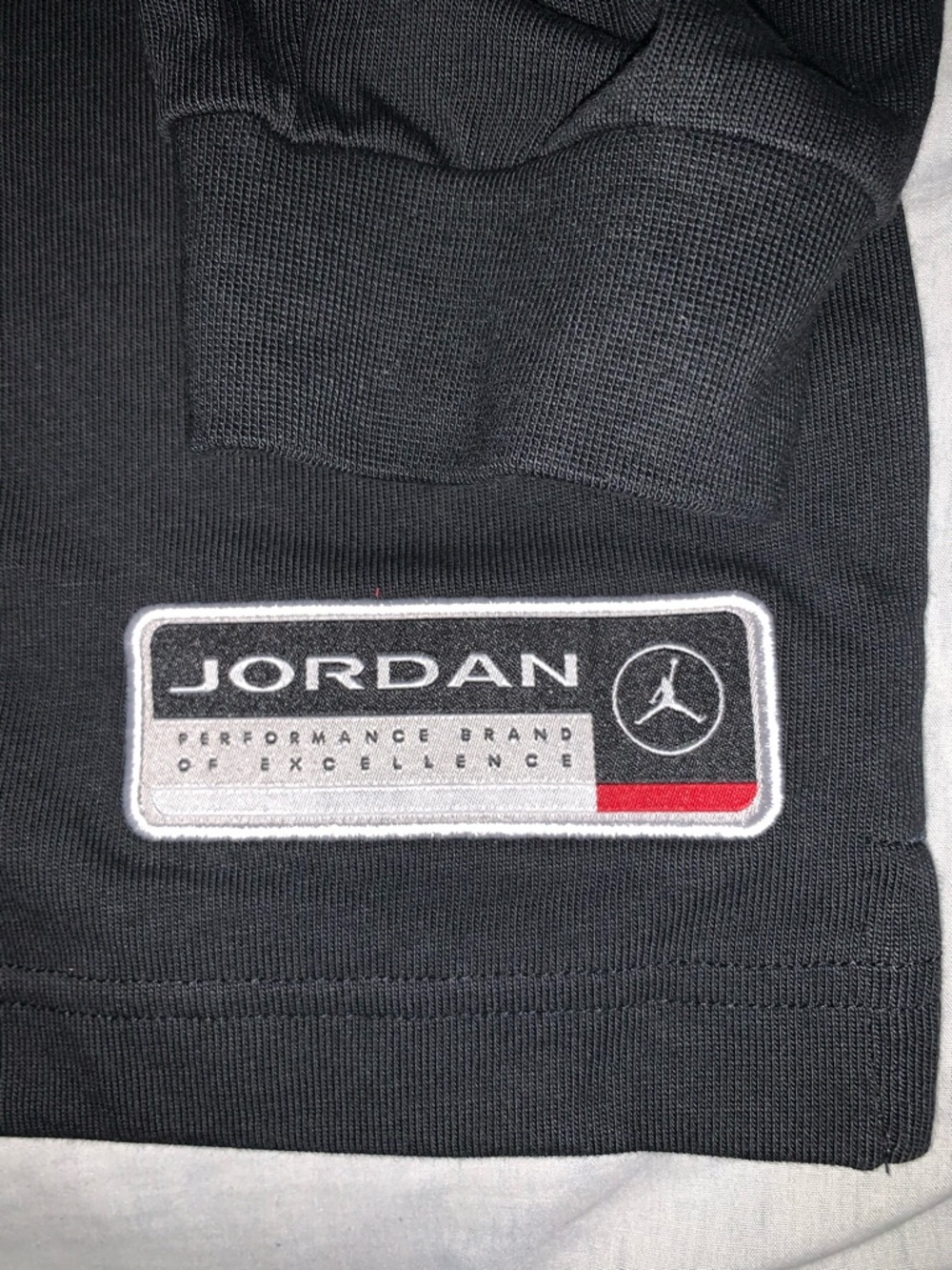 Jordan Essentials Long Sleeve Rugby Top Black Size: XLarge - Picture 5 of 7